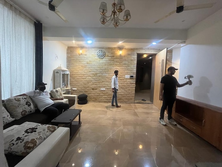 Living Room, platinum-crescenzo 2 Bedroom 1300 Sq.Ft. Apartment In Seawoods Navi Mumbai 7815486