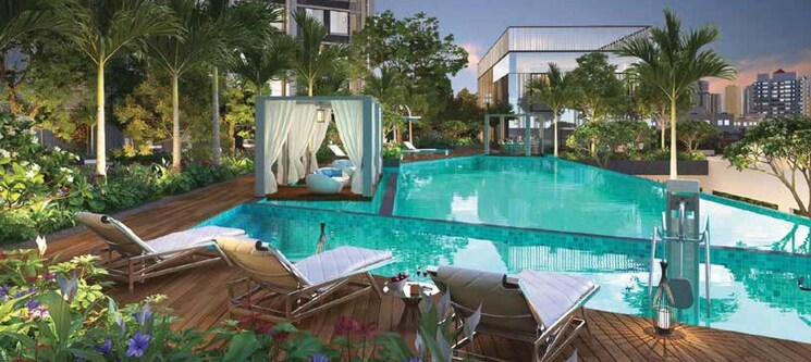 Swimming Pool, bhoomi-simana 2 Bedroom 821 Sq.Ft. Apartment In Parel Mumbai 7816061
