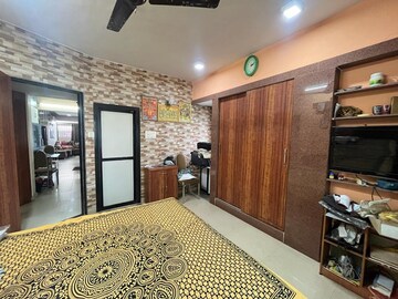 Bedroom in 1.5 BHK Apartment at Cosmos Tower, Majiwada – for Sale