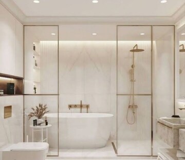 Bathroom in 3 BHK Apartment at RG Luxury Homes, Sector 16b Greater Noida – for Sale