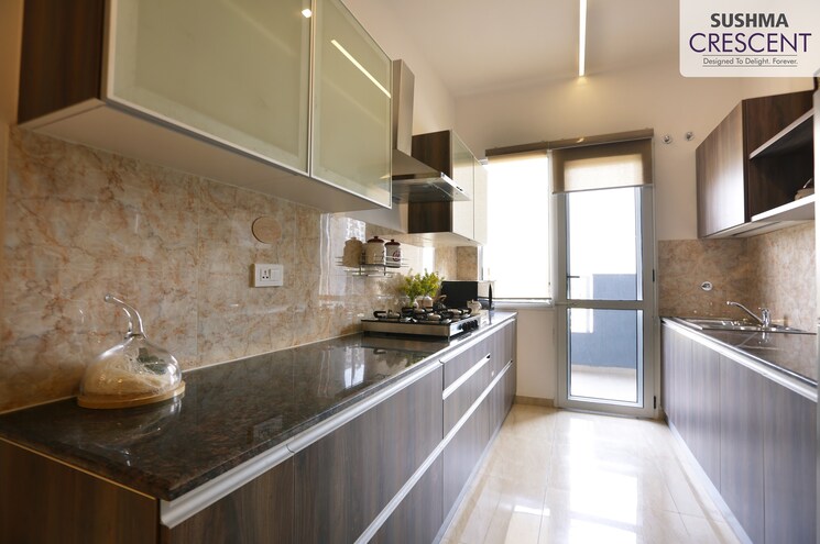 Kitchen, sushma-crescent 2 Bedroom 1310 Sq.Ft. Apartment In Dhakoli Zirakpur 7817046