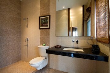Bathroom in Studio Apartment at Sushma Crescent, Dhakoli Village – for Sale