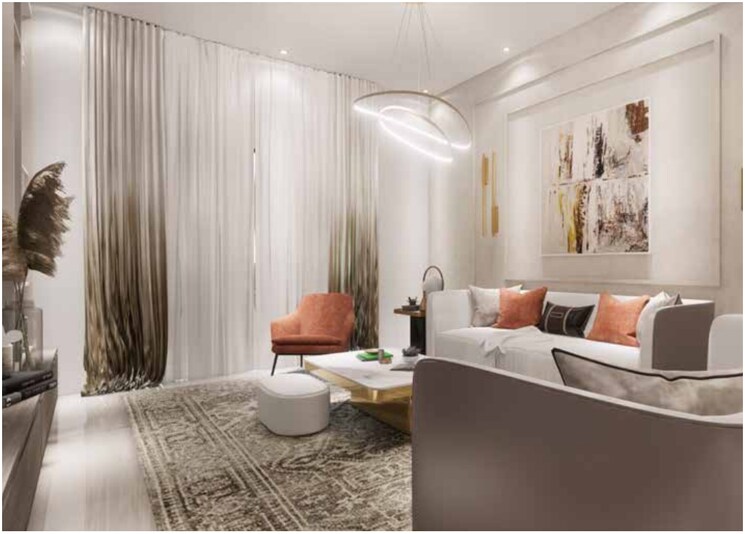 Living Room, pashmina-waterfront 2.5 Bedroom 1676 Sq.Ft. Apartment In Old Madras Road Bangalore 7817355