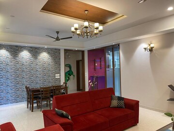 Living Room in 4 BHK Apartment at Adani Shantigram Water Lily, Shantigram – for Sale