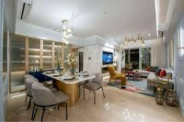 Living Room in 3 BHK Penthouse at Lodha Giardino, Kharadi – for Sale