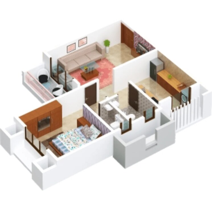 Floor Plan, kothari-k-d-hermitage 1 Bedroom 434 Sq.Ft. Apartment In Mira Road Thane 7819022