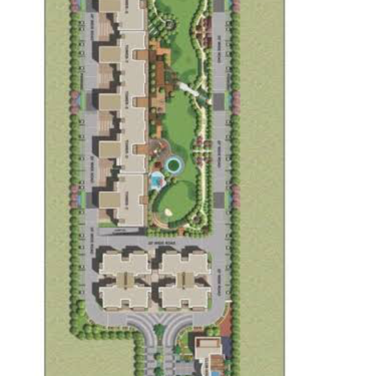 Master Plan, affinity-greens 2 Bedroom 1250 Sq.Ft. Apartment In International Airport Road Zirakpur 7819826