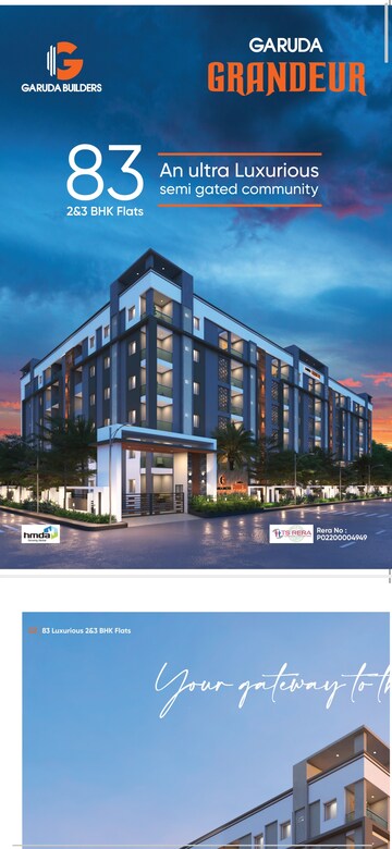 2 BHK Apartment – Exterior View View at Garuda Grandeur, Bowrampet - for Sale