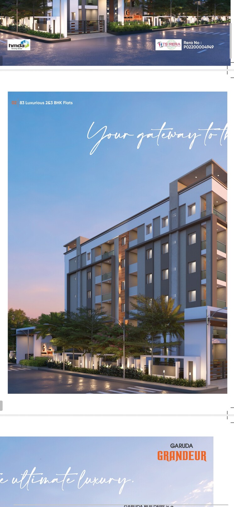 Exterior View, garuda-grandeur 3 Bedroom 1502 Sq.Ft. Apartment In Bowrampet Hyderabad 7820065