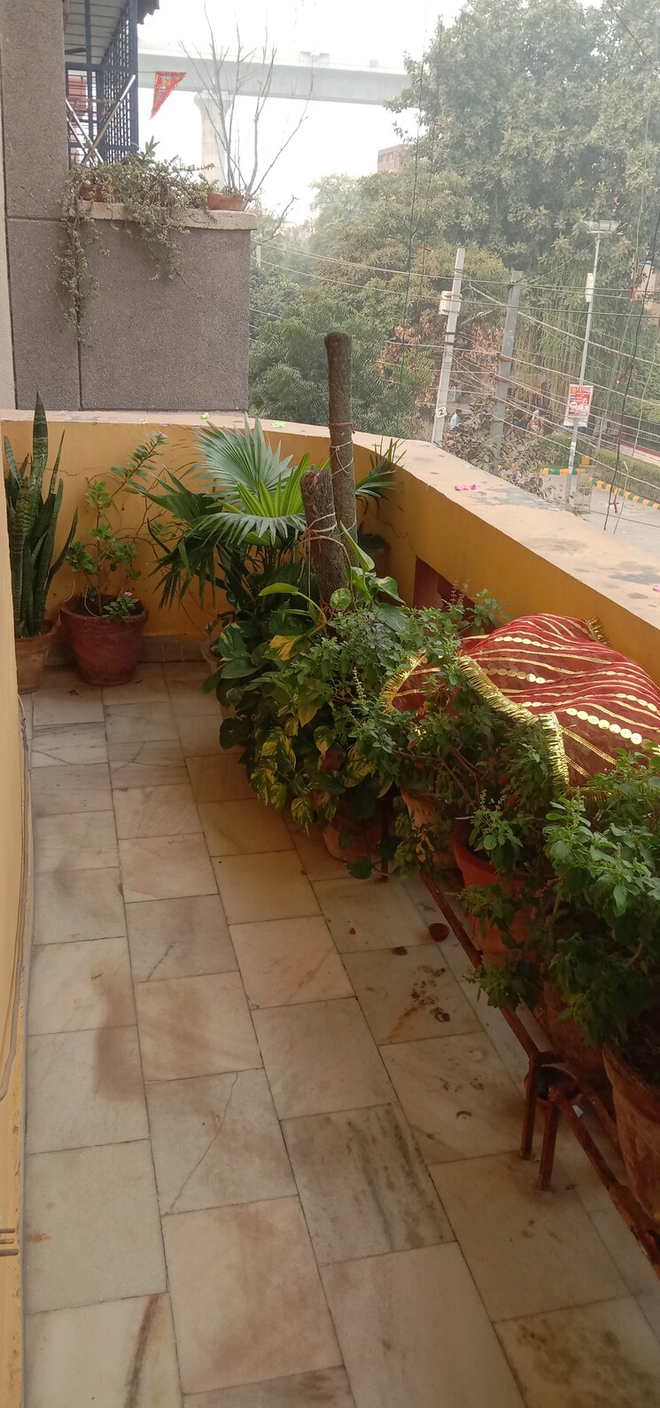 Balcony, radha-swami-apartments 2 Bedroom 110 Sq.Yd. Apartment In Patel Nagar Ghaziabad 7820539