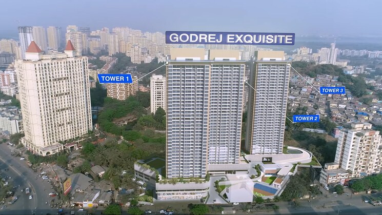 Exterior View, ghodbunder road 3 Bedroom 911 Sq.Ft. Apartment In Ghodbunder Road Thane 7821104