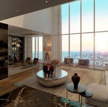 Living Room in 4 BHK Apartment at M3M Trump Tower, Sector 65 – for Sale