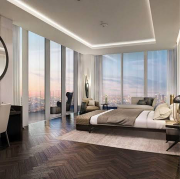 Living Room in 4 BHK Apartment at M3M Trump Tower, Sector 65 – for Sale