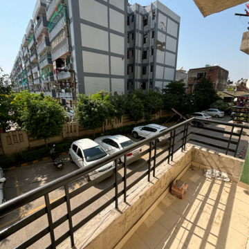 Balcony in 2 BHK Apartment at Dhakoli Village – for Sale