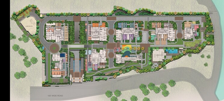 Master Plan, vasavi-atlantis 3 Bedroom 2170 Sq.Ft. Apartment In Narsingi Hyderabad 7823657