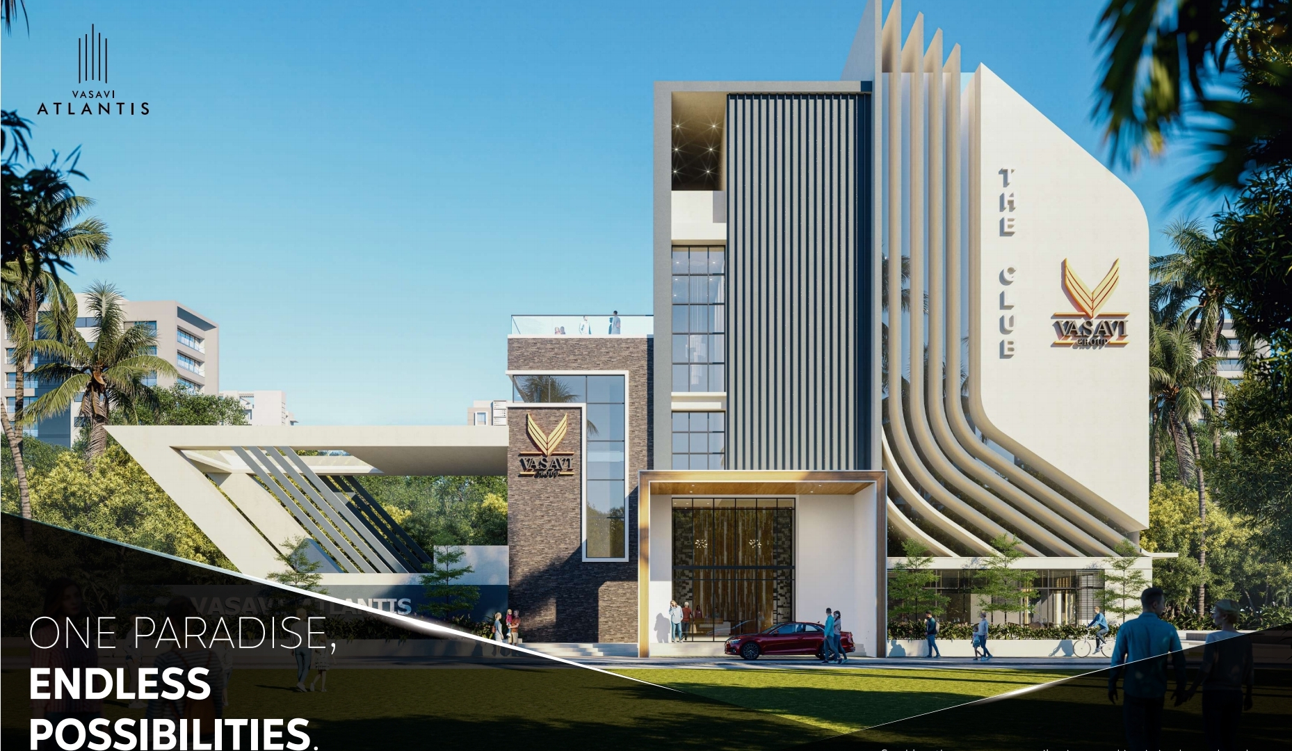 3 BHK + Pooja Room 2170 Sq.Ft. Apartment in Vasavi Atlantis