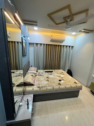 Master Bedroom in 1 BHK Apartment at Raj Rudraksha, Dahisar East – for Sale