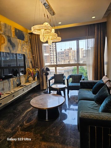 Living Room in 2.5 BHK Apartment at Runwal Elegante, Andheri West – for Rent