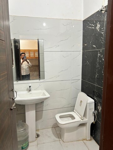 Bathroom in 3 BHK Builder Floor at Dhakoli Village – for Sale