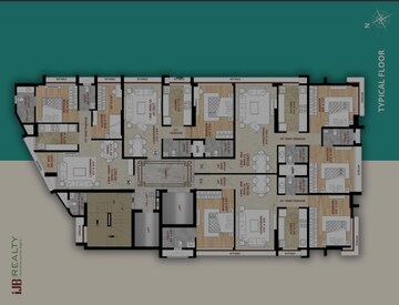Floor Plan in 2 BHK Apartment at Girgaon – for Sale