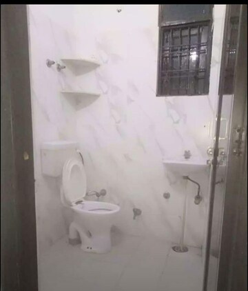 Bathroom in 1 BHK Builder Floor at Mehrauli – for Rent