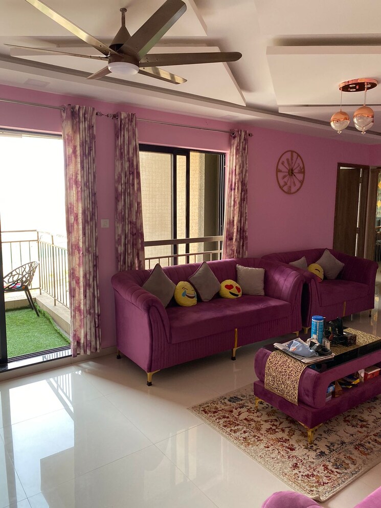Living Room, pride-world-city-kingsbury 3 Bedroom 1040 Sq.Ft. Apartment In Charholi Budruk Pune 7827081