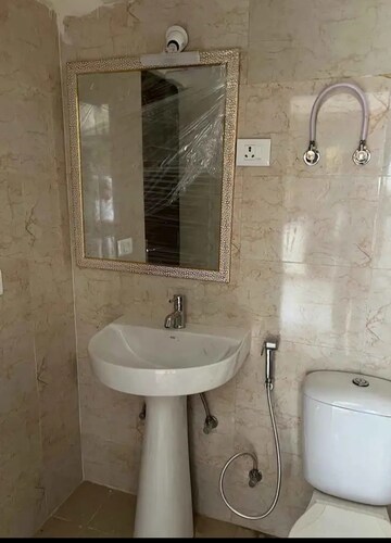 Bathroom in 2 BHK Builder Floor at Mehrauli – for Rent