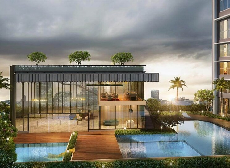 Swimming Pool, runwal-nirvana 3 Bedroom 1006 Sq.Ft. Apartment In Parel Mumbai 7827338