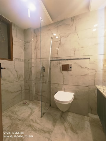 Bathroom in 3 BHK Builder Floor at Chattarpur – for Sale