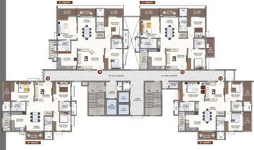 Floor Plan in 3 BHK Apartment at RNP 1, Kondapur – for Sale