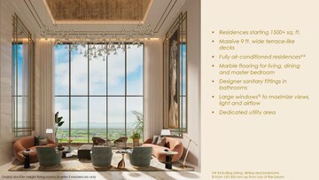 Living Room in 4 BHK Apartment at Dombivli East – for Sale