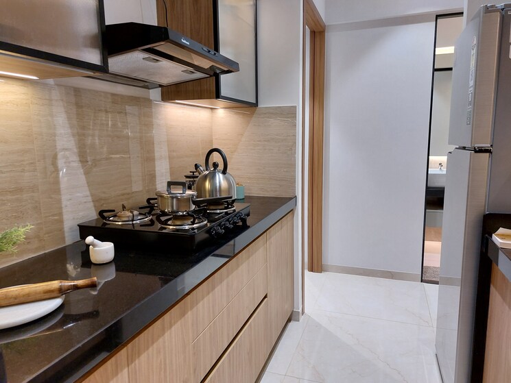 Kitchen, sheth-edmont-aurelia 3 Bedroom 1007 Sq.Ft. Apartment In Kandivali West Mumbai 7829962