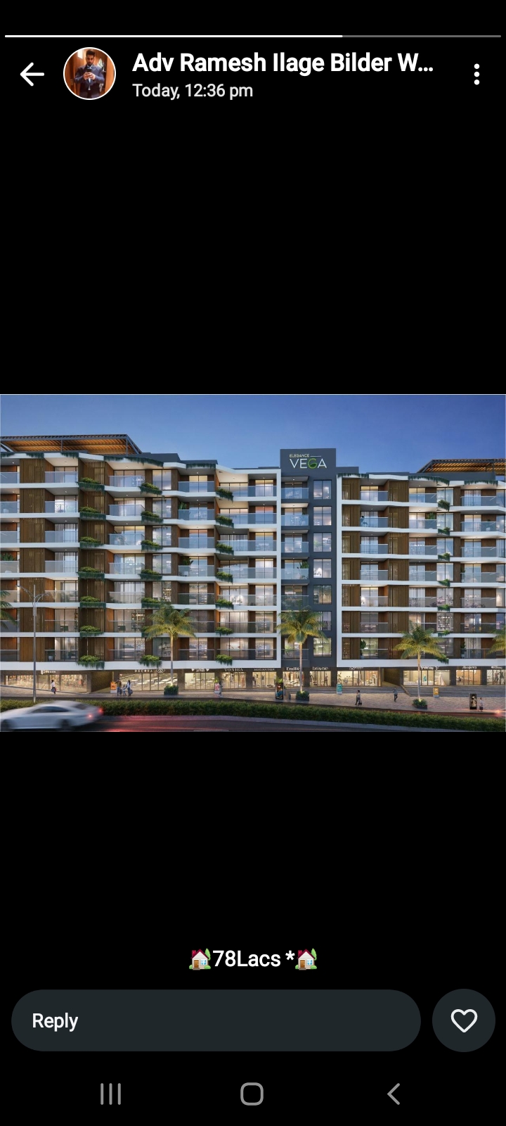 2 BHK + Pooja Room Apartment For Sale in Elegance Vega