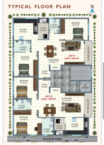 2 BHK Apartment For Resale in South Avenue Layout Gottigere Bangalore  7831277