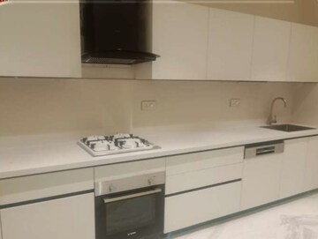 Kitchen in 3 BHK Apartment at Bhartiya Leela Residences, Thanisandra Main Road – for Rent