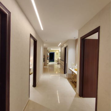 Building Lobby in 4 BHK Apartment at Maya Green Lotus Utsav, International Airport Road – for Sale