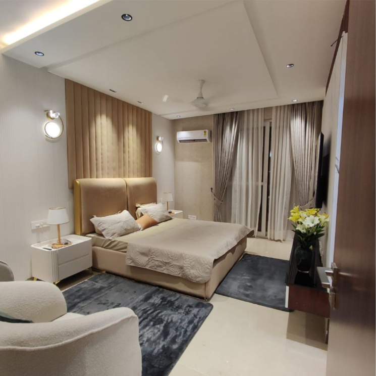 Living Room, maya-green-lotus-utsav 4 Bedroom 3130 Sq.Ft. Apartment In International Airport Road Zirakpur 7832105