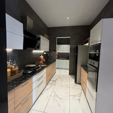 Kitchen in 3.5 BHK Apartment at Sushma Belleza, Nagla Road – for Sale