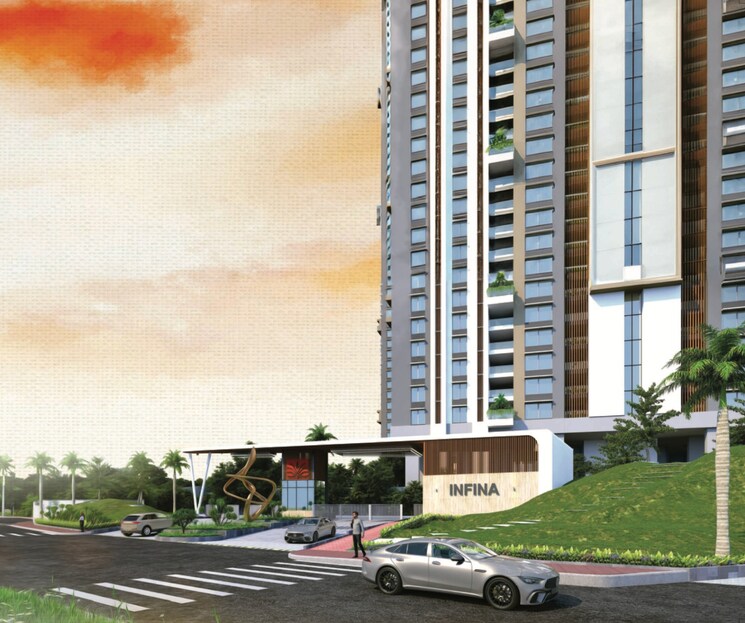 Exterior View, rajapushpa-infina 4 Bedroom 5725 Sq.Ft. Apartment In Manchirevula Hyderabad 7832551