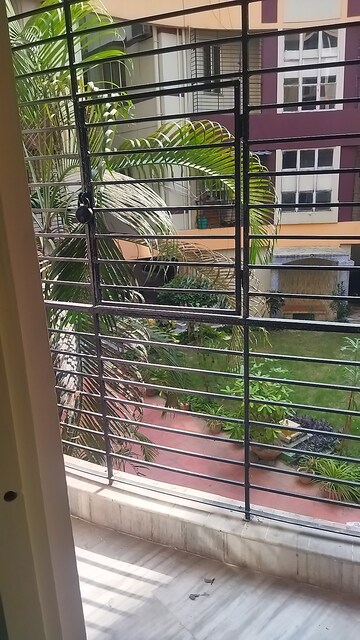 Balcony in 3 BHK Apartment at Utthan Apartments, Chinar Park – for Sale