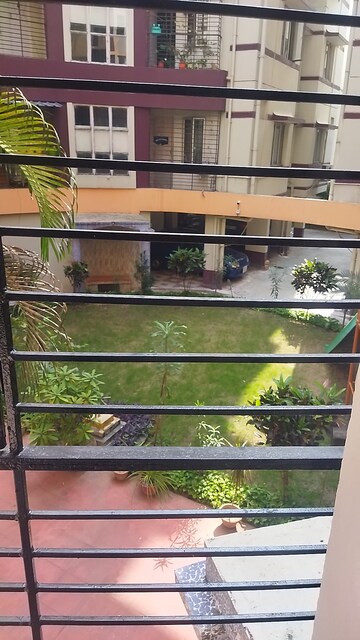 Balcony in 3 BHK Apartment at Utthan Apartments, Chinar Park – for Sale