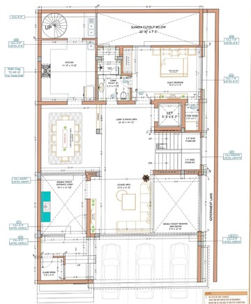 Floor Plan in 6+ BHK Independent House at East Of Kailash – for Sale