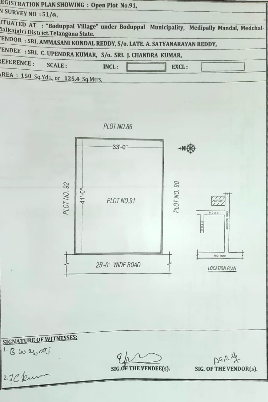 Plot For Resale in Boduppal Hyderabad  7834616