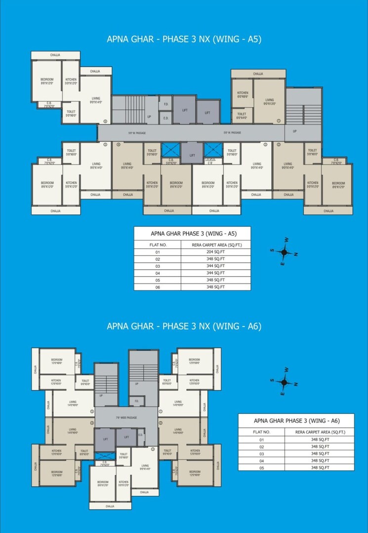 Floor Plan, seven-eleven-apna-ghar-phase-iii 1 Bedroom 348 Sq.Ft. Apartment In Mira Road Thane 7836982