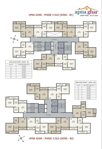 Floor Plan in 1 BHK Apartment at Seven Eleven Apna Ghar Phase III, Mira Road – for Sale