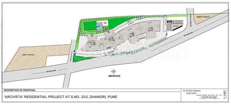Map Location, arc-vista 2 Bedroom 811 Sq.Ft. Apartment In Dhanori Pune 7838218