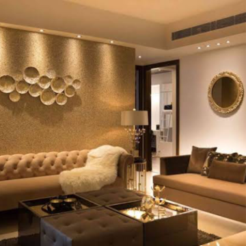 Living Room in 5 BHK Penthouse at M3M Golf Estate, Sector 65 – for Sale
