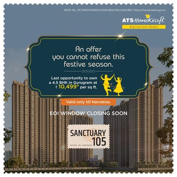4 BHK Apartment – Exterior View View at ATS Homekraft Sanctuary, Sector 105 - for Sale