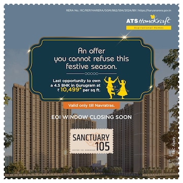 4 BHK Apartment – Exterior View View at ATS Homekraft Sanctuary, Sector 105 - for Sale