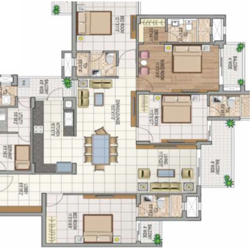3.5 BHK Apartment For Rent in NK Sharma Savitry Greens, Vip Road